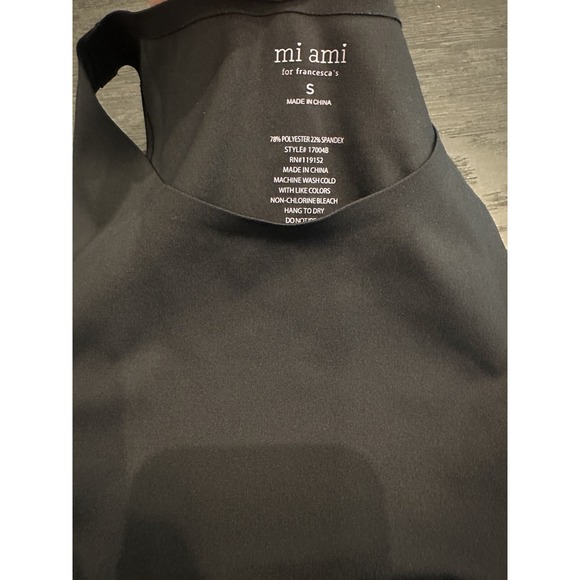 mi ami Camisole Tank Top Women's Small Bralet Black For Franchesca's - Picture 3 of 6